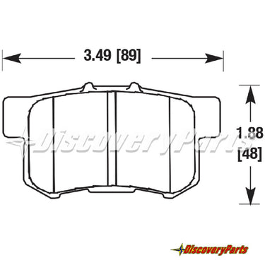 Carbotech Honda S2000 Rear 2000-2009 Brake Pad Set CT537